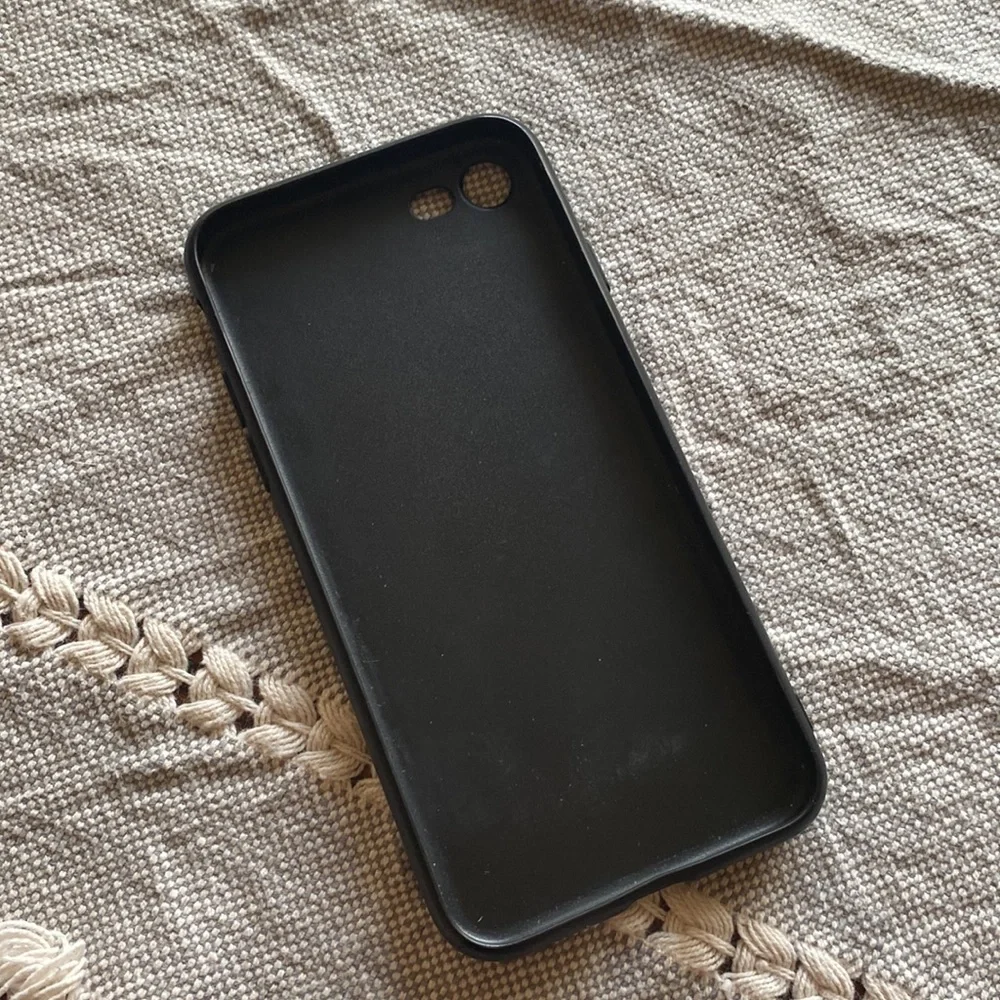 Apple Christian Dior Black and Cream Printed iPhone Case